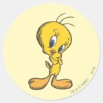 TWEETY™ Shy Classic Round Sticker