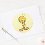 TWEETY™ Shy Classic Round Sticker