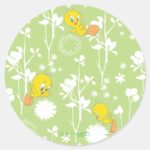 TWEETY™ Springtime Vibes Classic Round Sticker