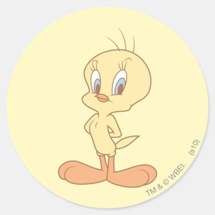 TWEETY™ Standing Up Straight Classic Round Sticker