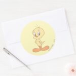 TWEETY™ Standing Up Straight Classic Round Sticker