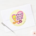 TWEETY™ A Widdle Bird Told Me Classic Round Sticker