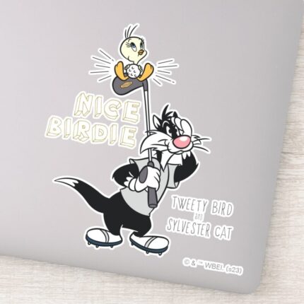 TWEETY™ SYLVESTER™ Golfing Nice Birdie Sticker