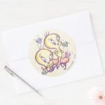 TWEETY™ With Gems Classic Round Sticker