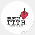 Talk To The Hand Classic Round Sticker
