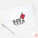 Talk To The Hand Square Sticker