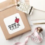 Talk To The Hand Square Sticker