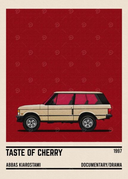Taste Of Cherry Movie Car Poster