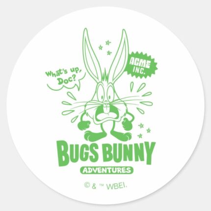 Tasty Retro BUGS BUNNY™ Classic Round Sticker