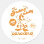 Tasty Retro DAFFY DUCK™ Classic Round Sticker