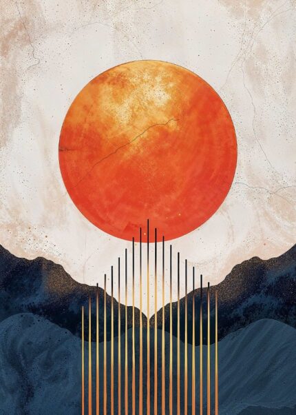 Terracotta Dawn Poster