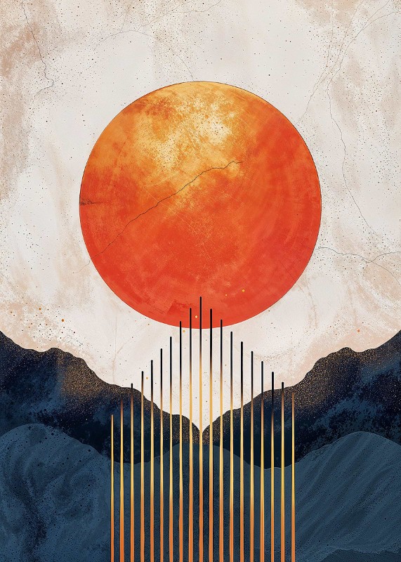 Terracotta Dawn Poster