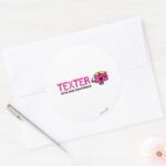 Texter Classic Round Sticker