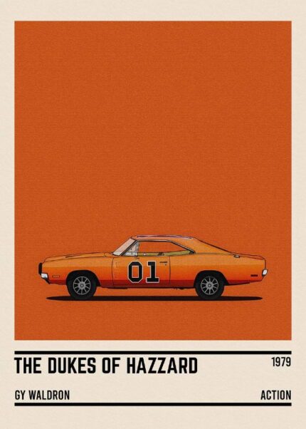 The Dukes Of Hazzard Car Poster