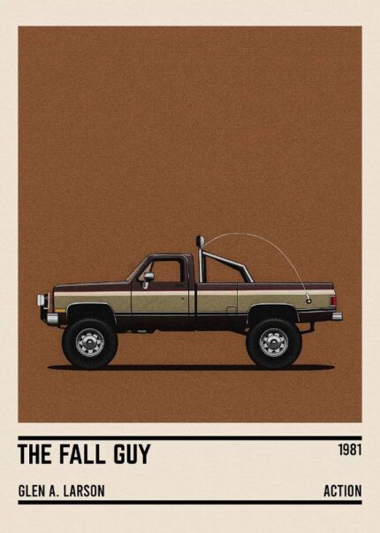 The Fall Guy Tv Series Car Poster