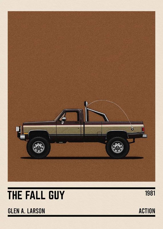 The Fall Guy Tv Series Car Poster