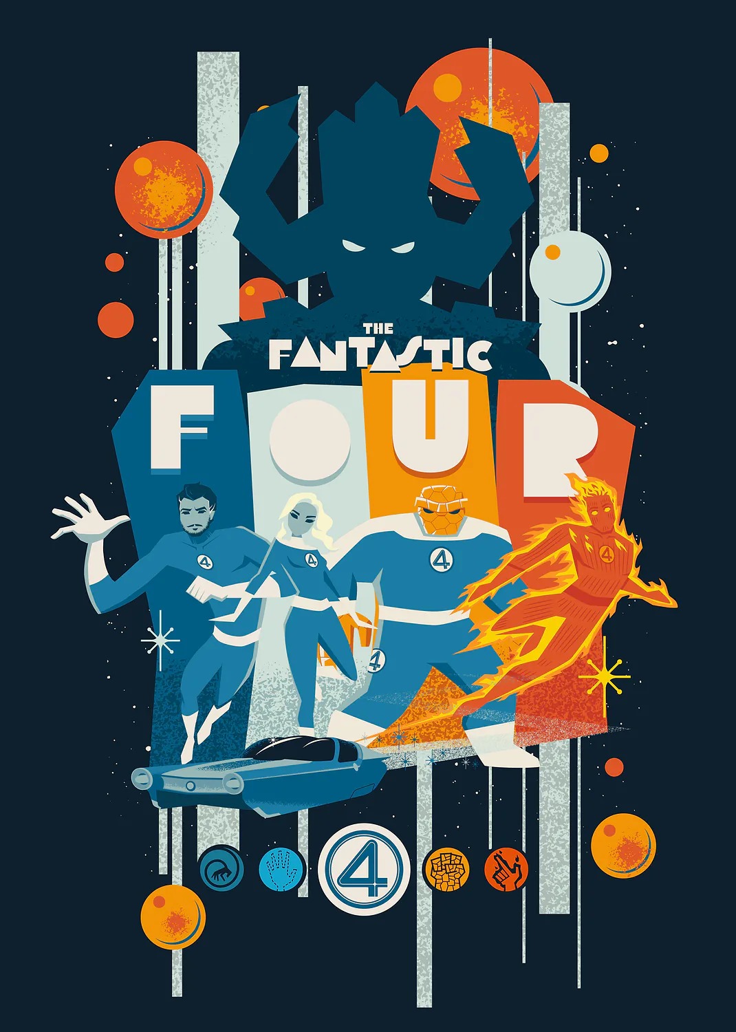 The Fantastic Four First Steps Tiki Retro Style