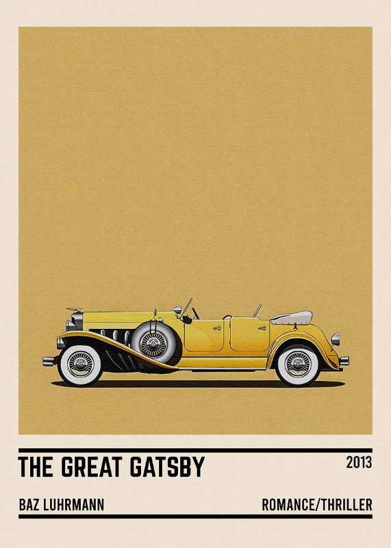 The Great Gatsby Movie Car Poster