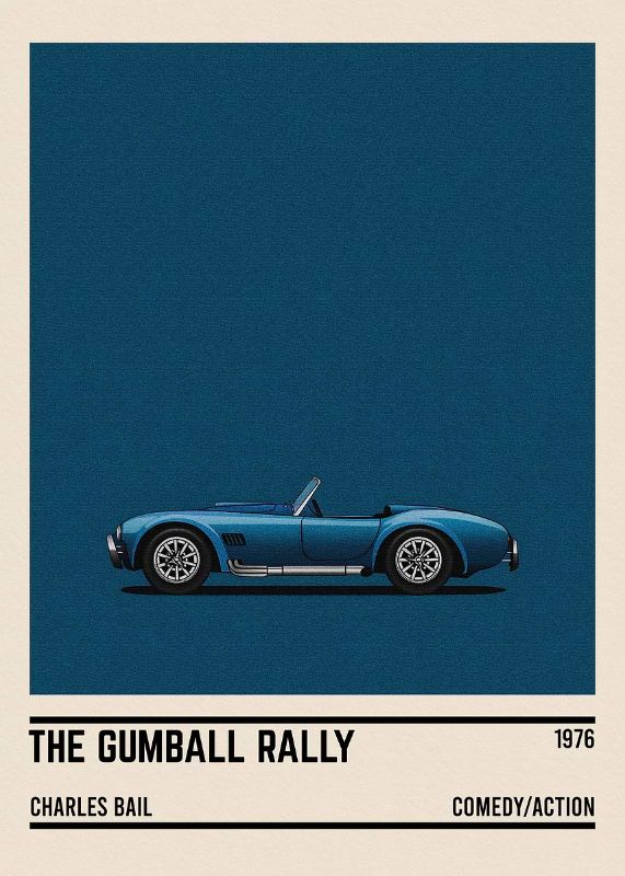 The Gumball Rally Car Poster