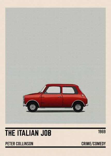 The Italian Job Car Movie Poster