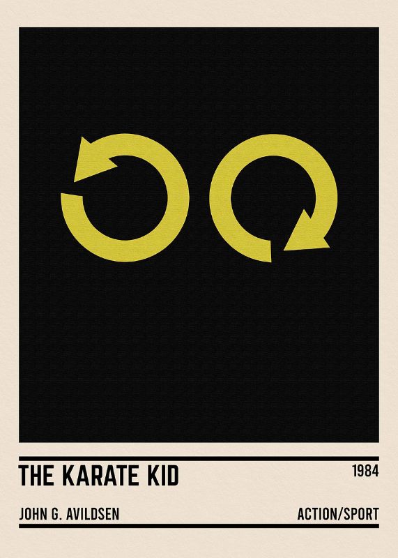 The Karate Kid Minimalist Poster