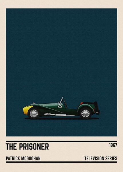 The Prisoner Tv Series Car Poster