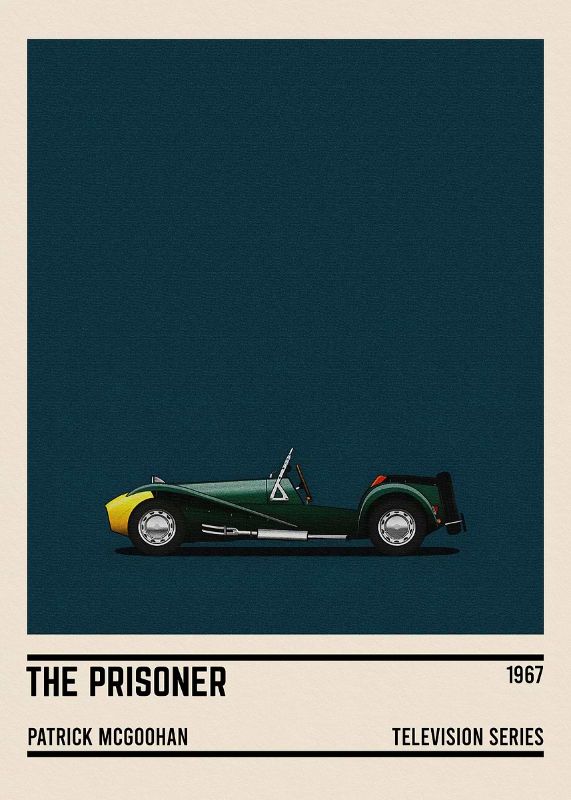 The Prisoner Tv Series Car Poster