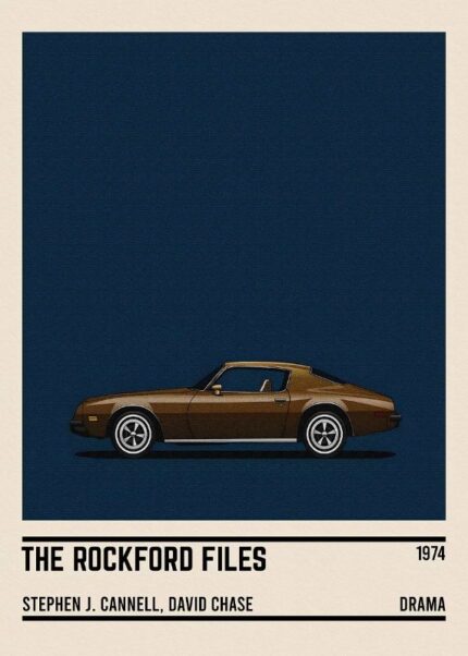 The Rockford Files Car Poster