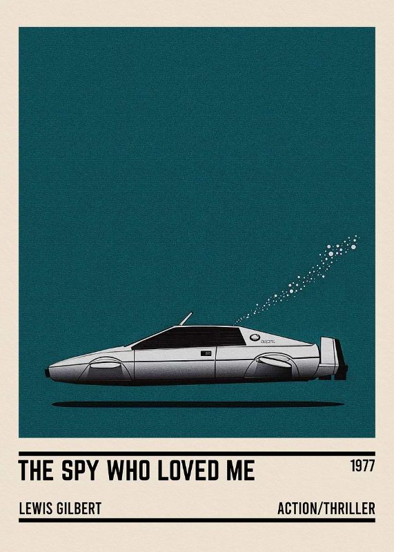 The Spy Who Loved Me Car Poster