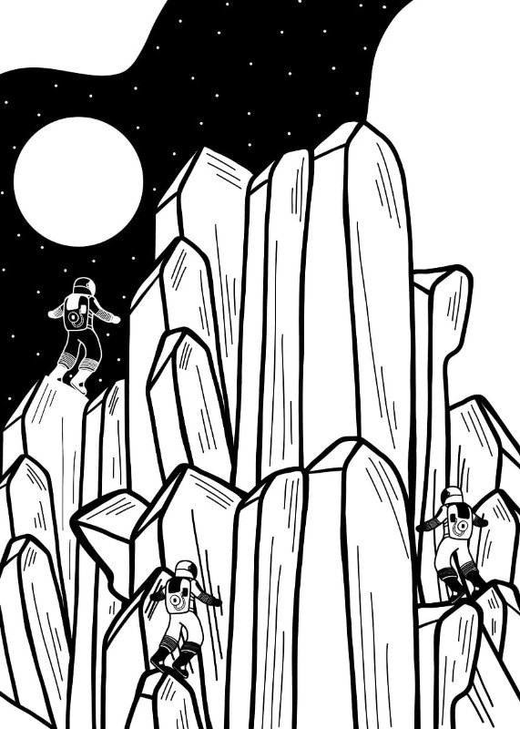 The Astronaut Climb Poster