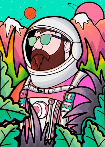 The Astronaut Dude Poster