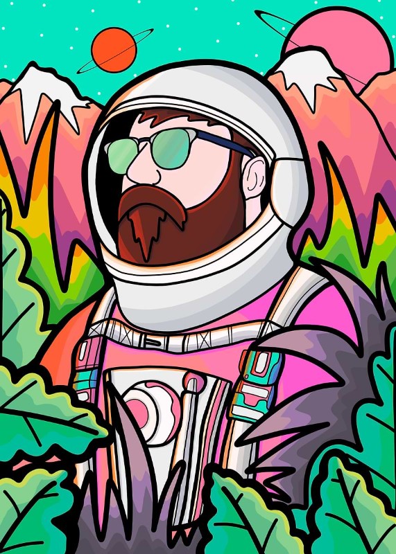 The Astronaut Dude Poster