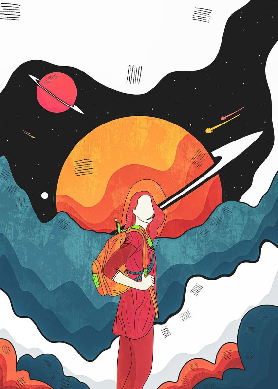 The Galaxy Traveller Poster