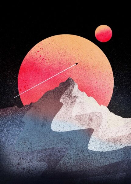 The Moon Peak Poster