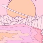 The Pink Planet Lake Poster