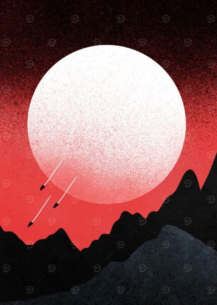 The Red Sky Peaks Poster