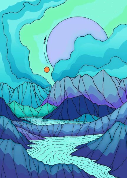 The River On Neptune Poster