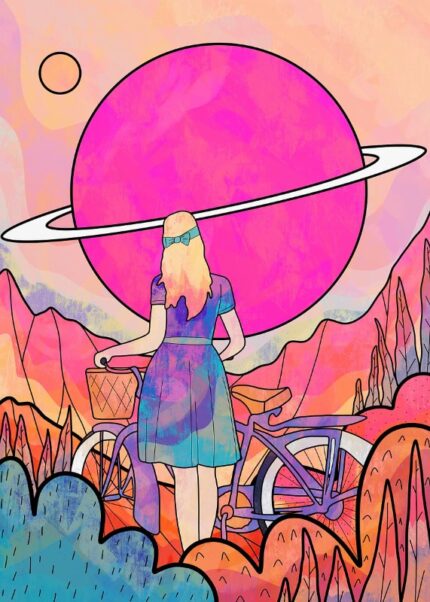 The Space Biker Poster