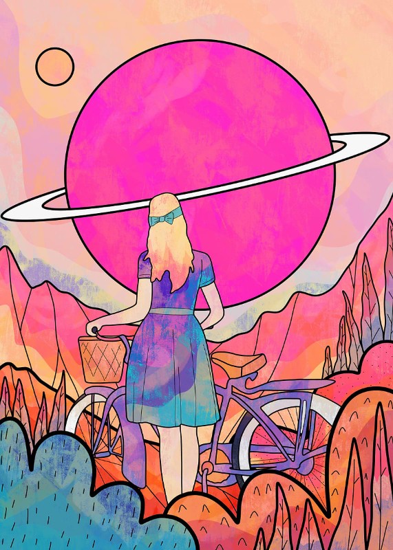 The Space Biker Poster