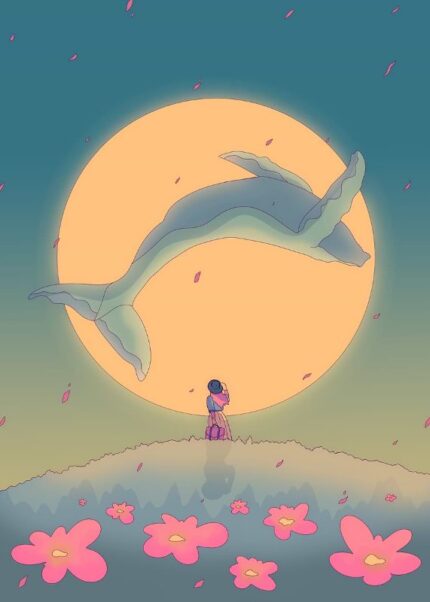 The Sun Whale Spring Vibes Poster