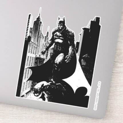 The Batman Comic Book Illustration Sticker