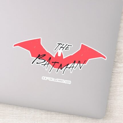 The Batman Handwritten Bat Logo Sticker