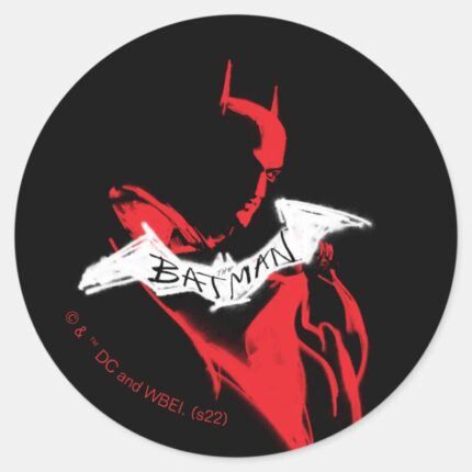 The Batman Spraypaint Outline Classic Round Sticker