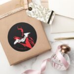 The Batman Spraypaint Outline Classic Round Sticker