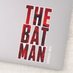 The Batman Typography Cutout Sticker
