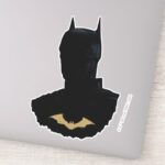 The Batman With Golden Bat Symbol Sticker