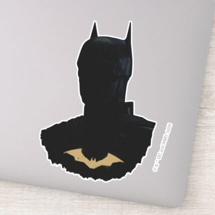 The Batman With Golden Bat Symbol Sticker