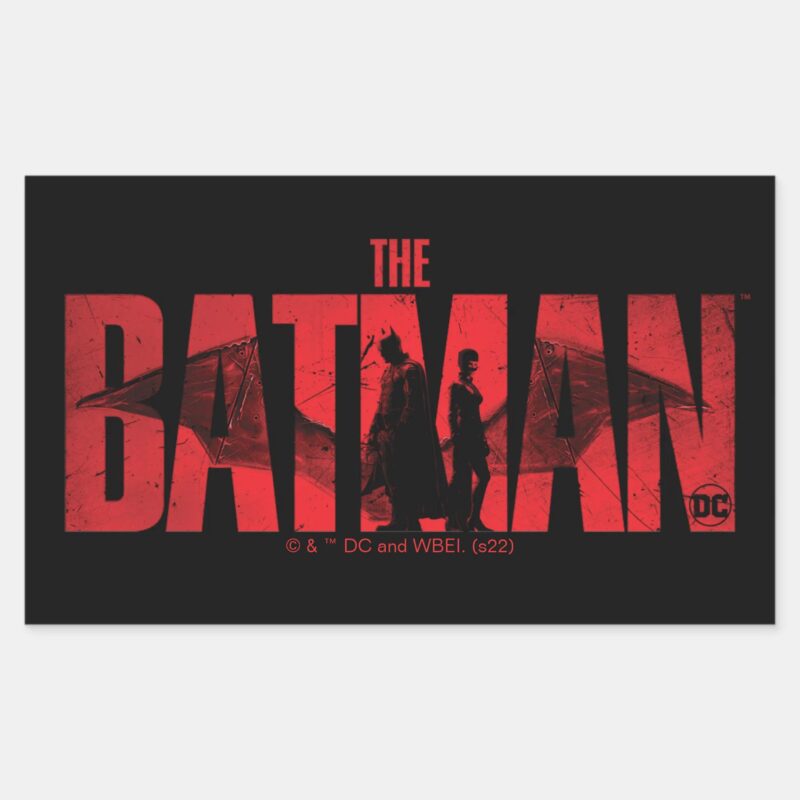 The Batman Catwoman Logo Rectangular Sticker The Batman Catwoman Logo Rectangular Sticker