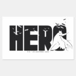 The Batman Hero Graphic Rectangular Sticker