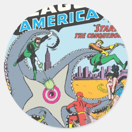 The Brave And The Bold Issue 28 Classic Round Sticker for Laptops and Planners